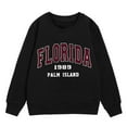 thumbnail image 4 of LUOGENLI Hoodies Girls Sweatshirts Size 10-12 Cute Girl's Graphic Prints Sweatshirt Crewneck Long Sleeve Cute Drop Shoulder Pullover Tops Girls Valentine's Day Hoodies Size 7-8 Black 3-4 Years, 4 of 6