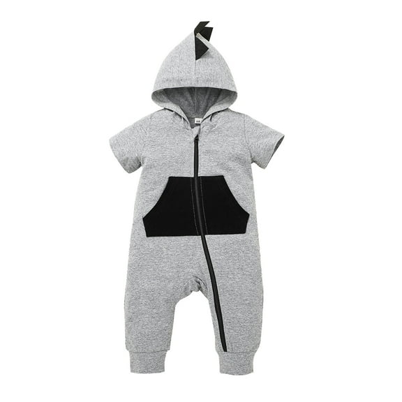 Sngxgn Babies' Cotton Long-Sleeve Bodysuit(Grey,92)