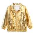 thumbnail image 5 of FSYBOA Boys Casual Jacket, Loose Fit Collared Long Sleeve Fashion Fall Outerwear Yellow Size 12-13T, 5 of 7