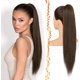 thumbnail image 1 of Yanonmyfd Black Straight Drawstring Ponytail Extension - 28 Inch Long Straight Drawstring Ponytail Extension Natural Looking Fluffy Soft Synthetic Cheer Posh Pony Tails Hairpieces Daily Party, 1 of 38