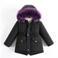 thumbnail image 2 of TEDOYE Toddler Girl Winter Coats Heavyweight Hooded Jacket Kid Snow Outwear Versatile Wear, 10-11Years, 2 of 6