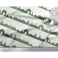 thumbnail image 3 of Soimoi Green Rayon Fabric Indian Monuments Architectural Decor Fabric Printed Yard 56 Inch Wide, 3 of 3