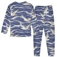 thumbnail image 2 of joogoo Seagull on Wave Pajamas Set Long Sleeve Soft Cotton Sleepwear 2 Piece 24M, 2 of 7