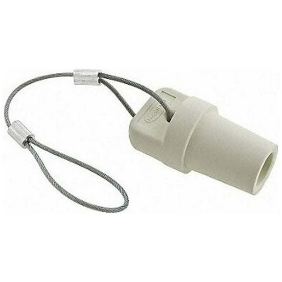 Hubbell Wiring Device-Kellems Cap,White,300/400 Amp Male Single Pole HBLMCAPW
