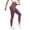 Purple, variant on Women's High Waist Seamless Yoga Pants, Butt Lifting Workout Leggings with Tummy Control and Pockets, Non See-Through Running Pants for Gym, Fitness and Daily Wear Dark Gray XS