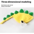 thumbnail image 6 of Handmade Knitted Turtle Sweater with Adjustable Strap, Crochet Tortoise Clothing for Small Pets, Cute Dinosaur-Style Turtle Costume for Photos & Parties, Funny Reptile Outfit, Creative Gift for Pet L, 6 of 9