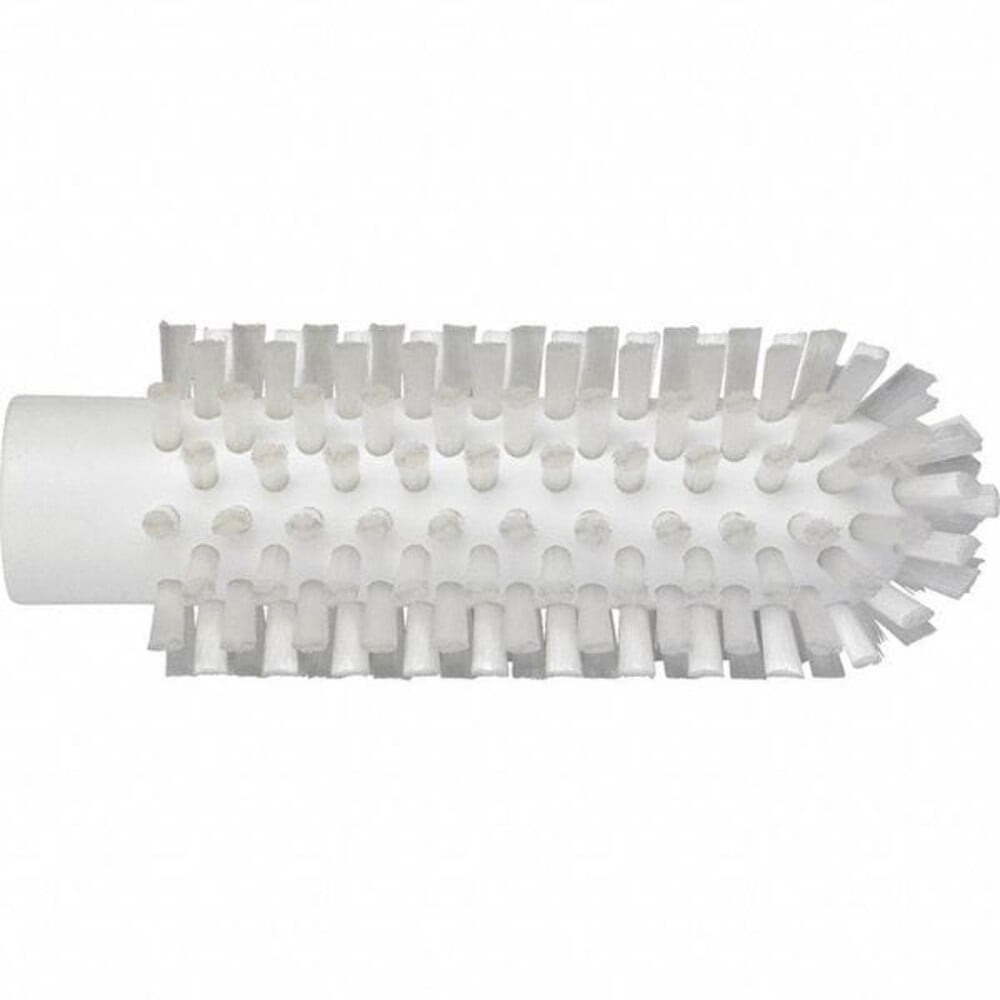 2" W Tube and Pipe Brush, Stiff, Not Applicable L Handle, 5 1/4 in L Brush, White 5380505