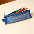 thumbnail image 5 of Mesh Zipper Pencil Pouch Bags,Small Pencil Case Pouch for Organizing,Plastic Pencil Pouches for Office Supplies Storage Makeup Bag for Stationary,Travel Pouches for Daily Toiletries,Cosmetic Bag Blue, 5 of 6