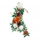 thumbnail image 1 of Flores artificiales, rosas, guirnalda floral, decoración de pasillo, respaldo de silla, flores artificiales, arco de boda, flores para banco de boda, naranja, 1 of 8