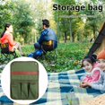 thumbnail image 1 of Sofá reclinable reposabrazos bolsa organizador lona para camping (verde militar), 1 of 5