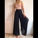 thumbnail image 5 of Pantalones Casuales de Cintura Alta para Mujer, de Color Liso, Largos y Anchos, con Bolsillos, para y Otoño. Negro XXL, 5 of 10