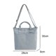 thumbnail image 2 of Cartera de lona Apalfuy Bolsa de estudiante portátil con cuerpo cruzado gris, 2 of 6