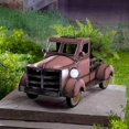 thumbnail image 3 of Retro Style Vase Solar Car Garden Statue Planter Vintage Bus, 3 of 4