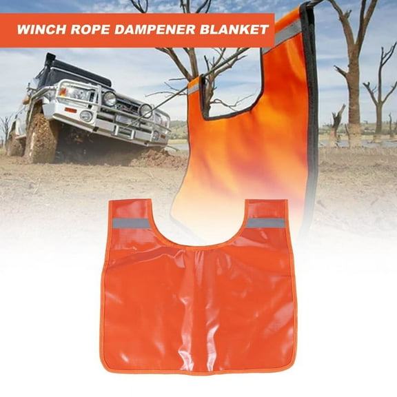 Plus Strong PVC Winch Rope Damper Blanket with Pocket Waterproof Winch Cable Damper Blanket