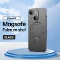 thumbnail image 1 of Nalacover for iPhone 14 Invisible Stand Magnetic Case for Women Men,Compatible with MagSafe Charger,Shockproof Slim Support Car Mount Phone Case with All-inclusive Camera Lens Film,Black, 1 of 11