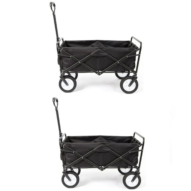 Mac Sports Collapsible Folding Frame Outdoor Garden Utility Wagon Cart