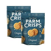 ParmCrisps Party Size Original Parmesan Cheese Crisps, 9.5 oz (Pack of 2), Keto Gluten Free Snacks, 100% Cheese Crisps, Gluten Free, Sugar Free, Low Carb, High Protein, Keto-Friendly