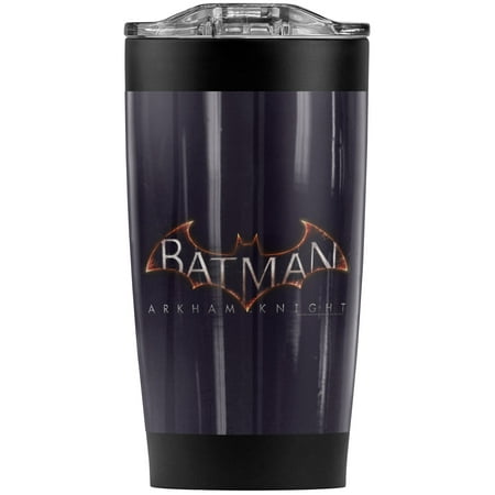 

Batman: Arkham Knight Logo Stainless Steel Tumbler 20 oz Coffee Travel Mug/Cup Vacuum Insulated & Double Wall with Leakproof Sliding Lid | Great for Hot Drinks and Cold Beverages