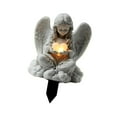 thumbnail image 4 of Letrero decorativo de jardín 2D con diseño de ángel, accesorio de jardín, decoración plana de acrílico Chica, 4 of 9