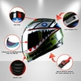 thumbnail image 4 of WOW Motorcycle Youth Kids Street Bike BMX MX Full Face Helmet KY-B15CLS Shark Army Green, 4 of 6
