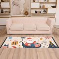 thumbnail image 2 of Yayeee Runner Rug for Bedroom 2'x6' Machine Washable Hallway Non Slip Mat, Beige Christmas Santa, 2 of 8