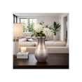 thumbnail image 2 of Glass Vase with Metal Rim for Living Room Decor - Modern Home Decor Accents with Gradient Finish - Decorative Flower Vase for Room, Bedroom, House, Office, and Table Styling - 13", Brown & Ivory, 2 of 13