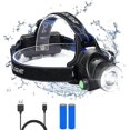 thumbnail image 1 of LED Head Torch,USB Rechargeable COB Single Head Headlamp,IP64 Waterproof 3 Modes 800 Lumen Headlight, 1 of 4