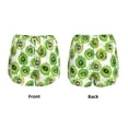 thumbnail image 3 of KLL Green Kiwi Pattern Shorts Women,Athletic Shorts High Waisted Running Shorts Pocket Sporty Short Gym Elastic Workout Shorts-Small, 3 of 7