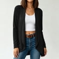 thumbnail image 5 of Sheghy Cardigan for Women Trendy Solid Long Sleeve Casual Fashion Cardigan Top Black M, 5 of 9