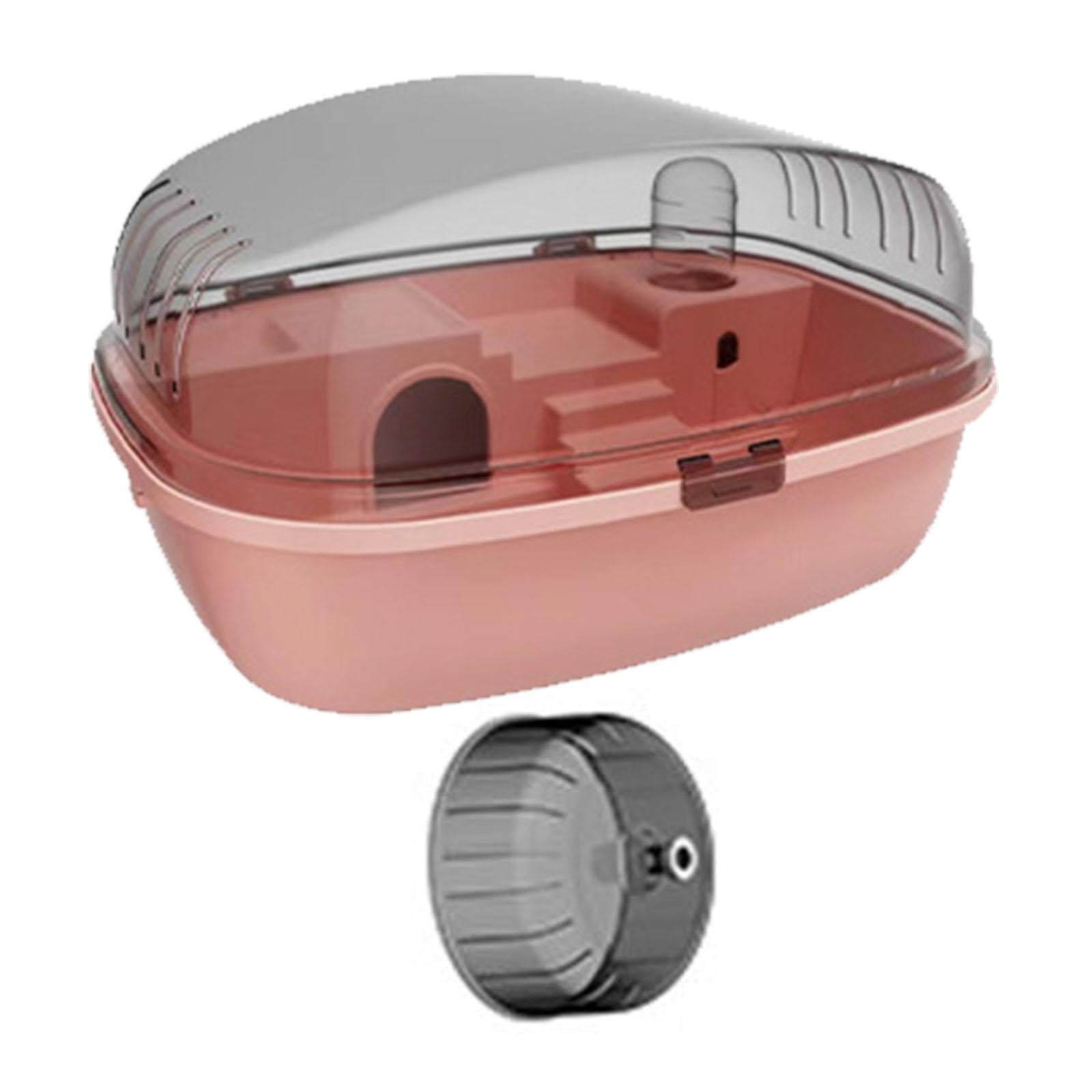 TOOYFUL Large Hamster Cage Rabbit Rats Transparent Hedgehog Portable Hamster