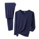 thumbnail image 1 of Calzoncillos largos térmicos Wancir para hombre, capa base con forro polar suave, para clima frío, parte superior e inferior, conjunto de dos piezas (tallas L-4XL), 1 of 1