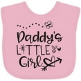 thumbnail image 3 of Inktastic Daddy's Little Girl with Hearts Flower and Butterfly Girls Baby Bib, 3 of 4