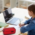 thumbnail image 4 of Ngxiha Large Capacity Pencil Case, 2 Layer Pen Bag with Zipper, Portable Stationery Organizer, 4 of 9