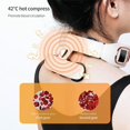 thumbnail image 2 of Masajeador cervical inteligente Shiatsu con calor, masajeador de cuello eléctrico con 4 modos de pulso, 15 niveles de intensidad, masaje de amasado profundo inalámbrico para el hogar, 2 of 4