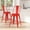 Red, variant on Merrick Lane Red 24" High Metal Counter Height Stool with Removable Back for Indoor-Outdoor Use