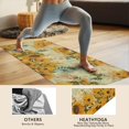 thumbnail image 4 of Blue White Sunflower Pattern Hot Yoga Mat Towel Non Slip for Hot Yoga - Quick-Drying Yoga Mat Cover with 4 Corner Pockets with Travel Bag - Hot Yoga Towel Non Slip 74"x26", 4 of 6