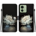 thumbnail image 2 of Compatible with Motorola Moto Edge 40 Flower Painted PU Leather Wallet Case with Card Slots Cover, 2 of 5
