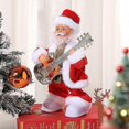 thumbnail image 3 of Battery Operated Guitar Playing Santa Man Decor Music Rocking Xmas Home Decoration For Holiday Party Festival, 3 of 5