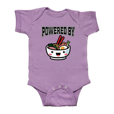 

Inktastic Powered By Ramen Cute Noodles Gift Baby Boy or Baby Girl Bodysuit