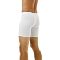 thumbnail image 4 of Underworks Men's Microfiber Long Boxer Underwear - White Small, 4 of 5