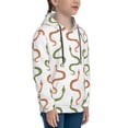 thumbnail image 3 of Daiia Hand Drawn Snake for Boys Fashion Hoodies & Sweatshirts with Kangaroo Pocket,Hooded Sweatshirt for Kid, Breathable& Moisture Wicking-Large, 3 of 6