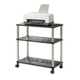 thumbnail image 2 of Convenience Concepts Designs2Go 25 inches Tall 3 Tier Office Caddy with Wheels, Black, 2 of 3