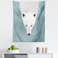 thumbnail image 1 of Polar Bear Tapestry, Flat Design Polar Bear Head Image Predator Mammal, Fabric Wall Hanging Decor for Bedroom Living Room Dorm, 5 Sizes, Blue Grey Eggshell, by Ambesonne, 1 of 1