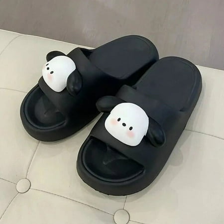 

Sanrio Kawaii Pochacco Slippers Students Cartoon Female Summer Wear Flip Flops Beach Couples Home Casual Bath Non slip Sandals