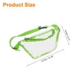 thumbnail image 2 of Uxcell Clear Fanny Pack Stadium Approved Waist  Bag, Waterproof for Women, Green, 2 of 6