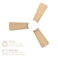 thumbnail image 6 of Aero 32in 3-Blade Smart Flush Mount Fan 2700K-6000K CCT Tunable Range LED Light Kit with Remote Control and White Hardware with Reversible Blades Natural Wood or White Works With iOS or Android App, 6 of 10