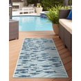 thumbnail image 3 of Unique Loom Outdoor Coastal Collection Area Rug - Shoal (2' x 6' 1" Runner Blue/Navy Blue), 3 of 11