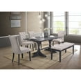 thumbnail image 2 of Dark Gray Wood Dining Table 71" x 40" in Standard Height, 2 of 3