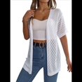 thumbnail image 1 of Cárdigan de Verano para Mujer, Corta, Cuello en V, Crochet, Suelto, Frontal Abierto, , para Cubrirse. S, 1 of 7