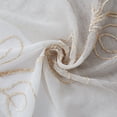 thumbnail image 7 of Dainty Home Silvia Linen Look Boho Ombre Gradient Light Filtering Fabric With 3D Floral Chenille Embroidered Textured Kitchen Curtain Set of 3, 1 Valance 52" x 18" and 2 Tiers 26" x 36" Each in Linen, 7 of 7
